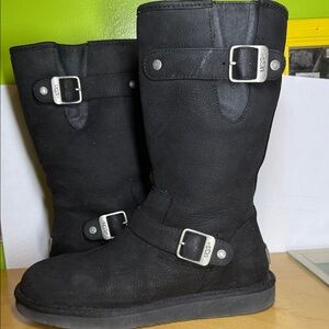 UGG Black Buckle Boots